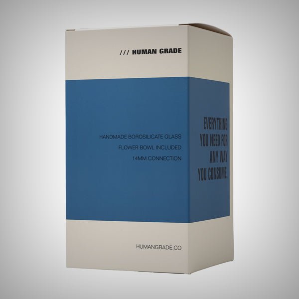 Human Grade Aztec Water Pipe – 7.75″ Sandblasted Glass by Human Grade | Water Pipe | 421Store online smoke shop