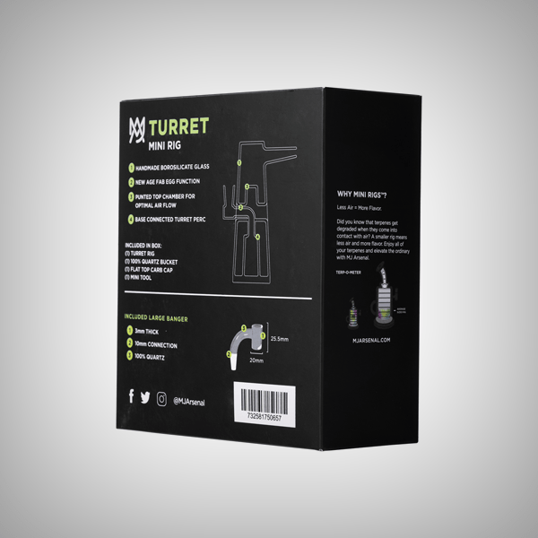 Turret Mini Dab Rig by MJ Arsenal by MJ Arsenal | Bongs & Waterpipes | 421Store online smoke shop