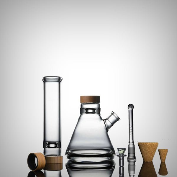 Vitae Glass – 16" Classic Beaker Bong with Hourglass Ice Catcher by Vitae Glass | Bongs & Waterpipes | 421Store online smoke shop