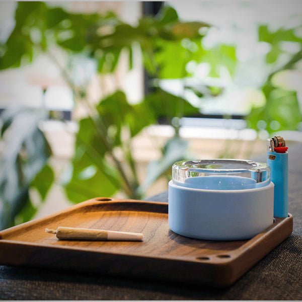 Walnut Rolling Tray & Storage Station From Smoke Honest by Smoke Honest | Pipes & Blunts | 421Store online smoke shop