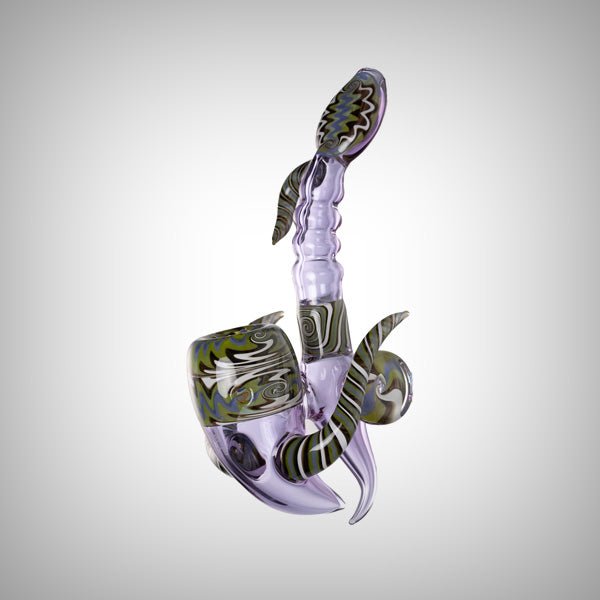 Worked Sherlock Glass Smoking Pipe from Human Grade by Human Grade | Pipes & Blunts | 421Store online smoke shop