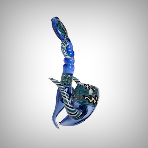 Worked Sherlock Glass Smoking Pipe from Human Grade by Human Grade | Pipes & Blunts | 421Store online smoke shop