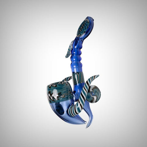 Worked Sherlock Glass Smoking Pipe from Human Grade by Human Grade | Pipes & Blunts | 421Store online smoke shop