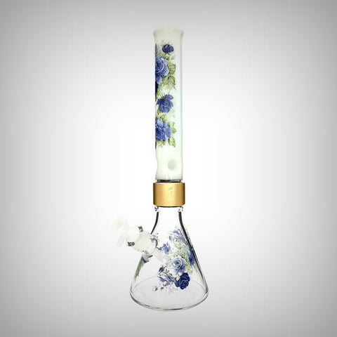 18" Halo Moonlight Rose Beaker - Single Stack by Prism Waterpipes | glass bongs | 421Store online smoke shop