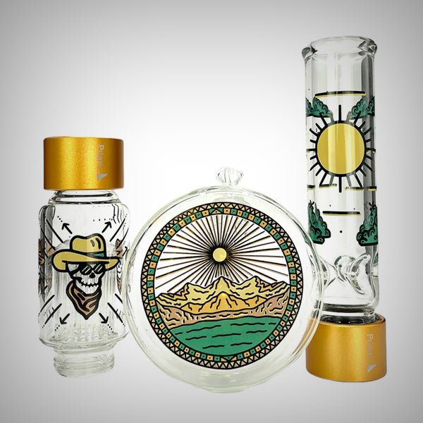 Halo Desert Dream’n Beaker - Double Stack by Prism Waterpipes | glass bongs | 421Store online smoke shop