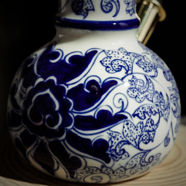 The Blue Vines from Minh Le Studio - Hand Made Ceramic Bong by Minh Le Studio | | 421Store online smoke shop