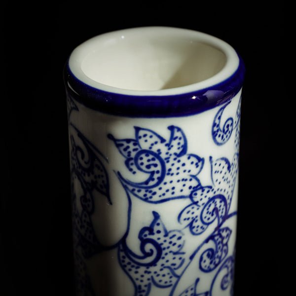 The Blue Vines from Minh Le Studio - Hand Made Ceramic Bong by Minh Le Studio | | 421Store online smoke shop