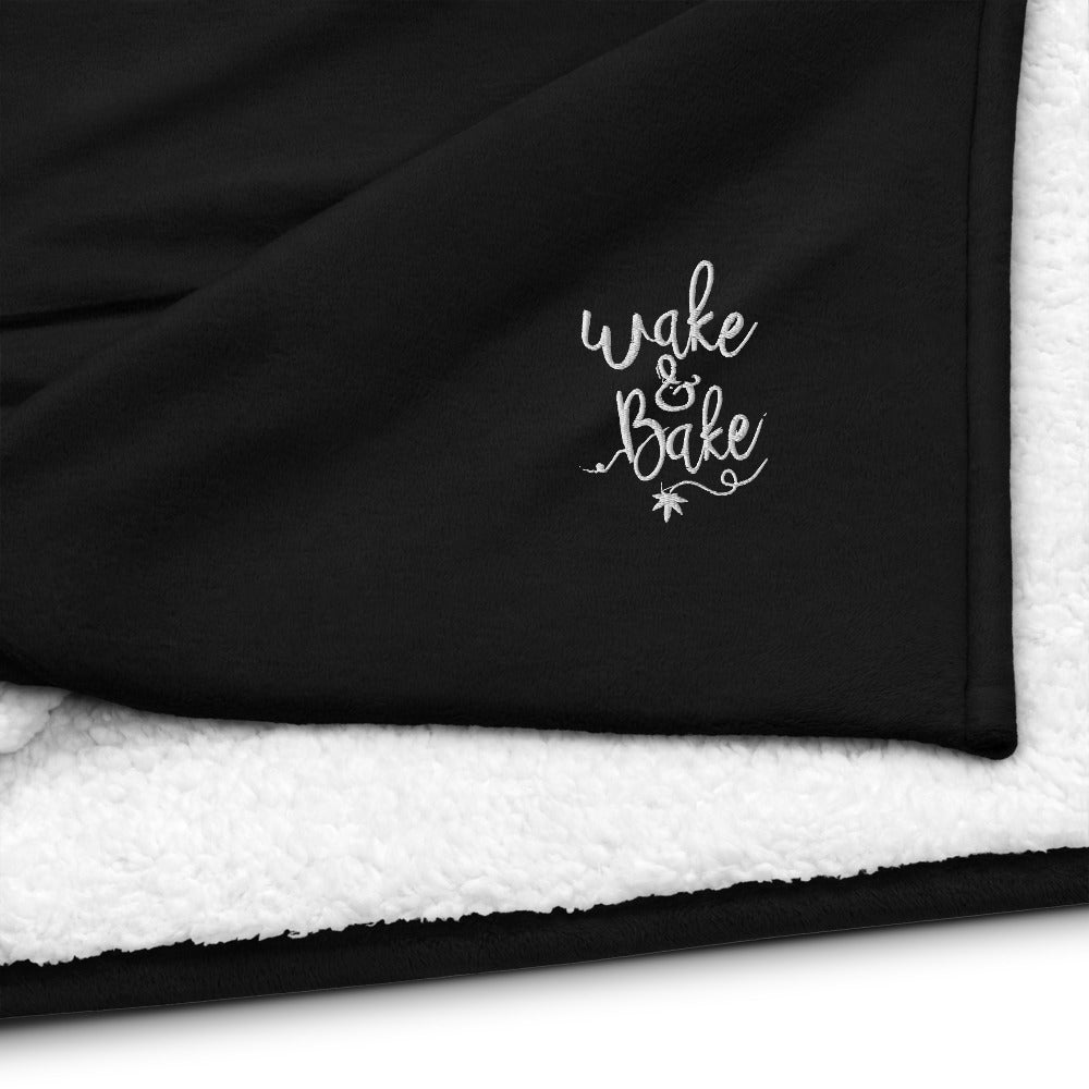 Wake N Bake Blanket - Premium sherpa blanket by 421Store | | 421Store online smoke shop