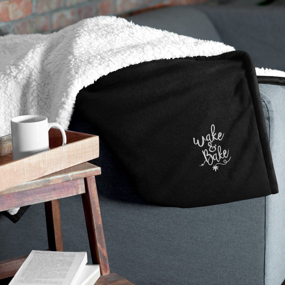 Wake N Bake Blanket - Premium sherpa blanket by 421Store | | 421Store online smoke shop