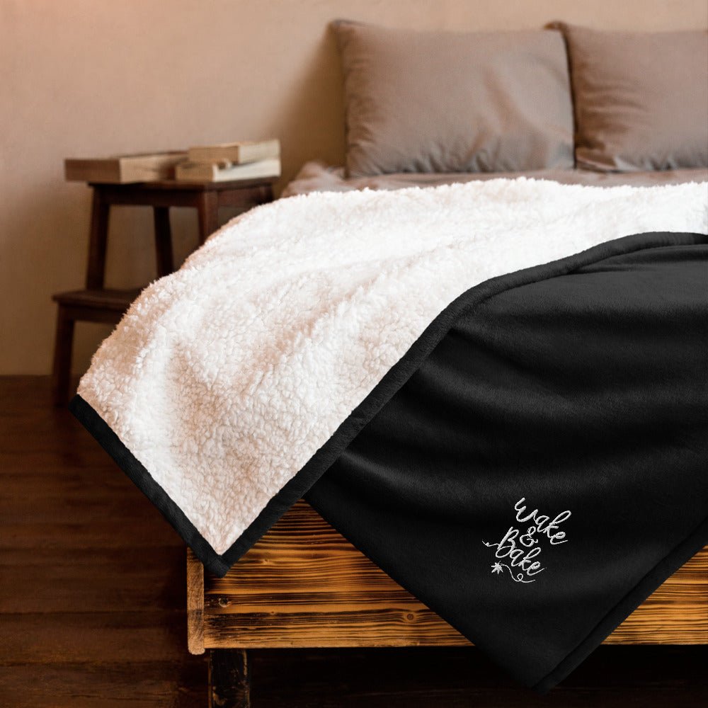 Wake N Bake Blanket - Premium sherpa blanket by 421Store | | 421Store online smoke shop