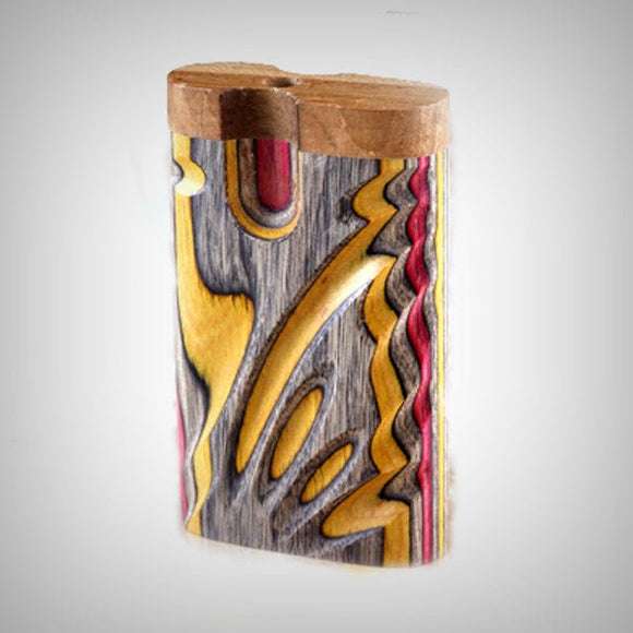 Wooden dugout one hitter storage box