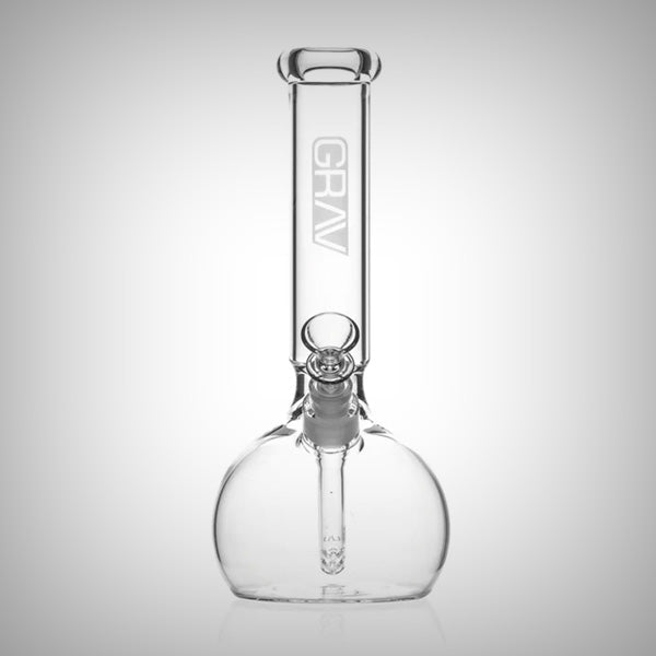 12 inch GRAV round base water bong with ice pinch