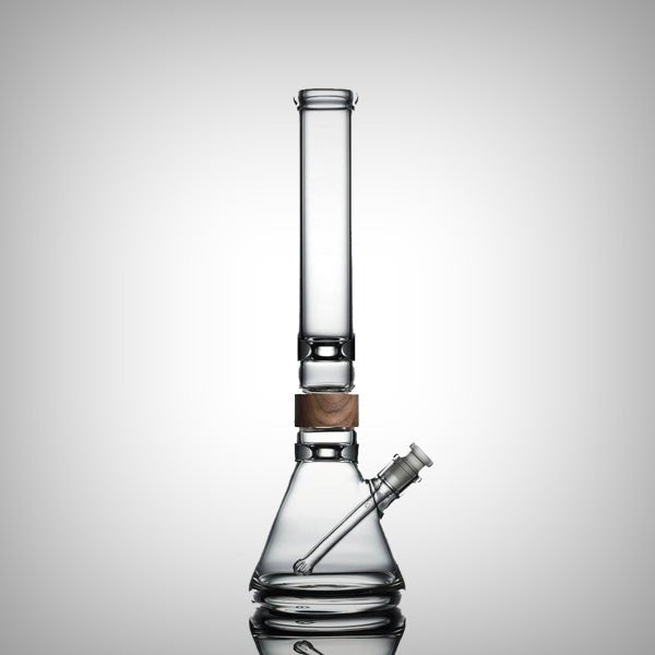 16 inch beaker bong by Vitae Glass with reinforced thick base