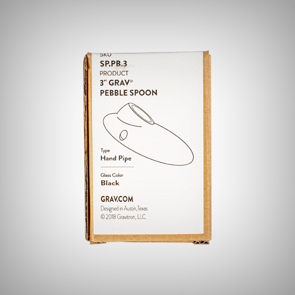 3" GRAV® Pebble Spoon Pipe by Grav Labs | Glass Pipes | 421Store online smoke shop