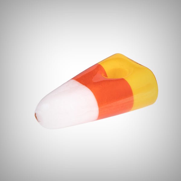 3.5" Candy Corn Hand Pipe from MJ Arsenal – 8th Annual Limited Edition Halloween Collection by MJ Arsenal | Glass Pipes | 421Store online smoke shop