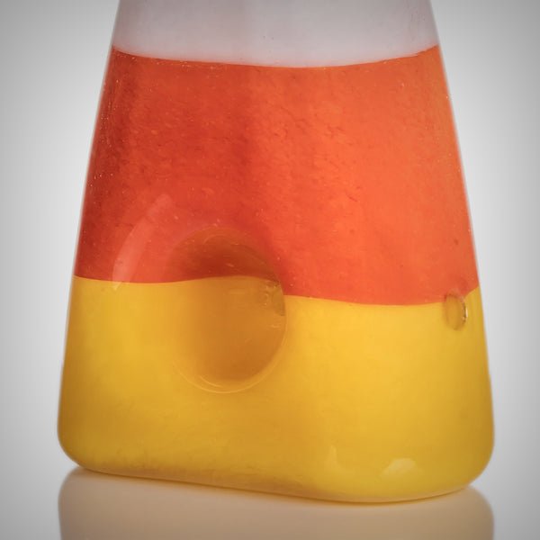 3.5" Candy Corn Hand Pipe from MJ Arsenal – 8th Annual Limited Edition Halloween Collection by MJ Arsenal | Glass Pipes | 421Store online smoke shop