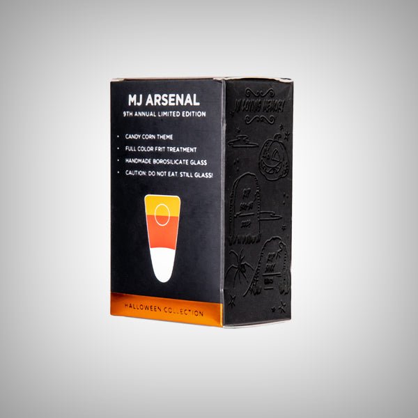 3.5" Candy Corn Hand Pipe from MJ Arsenal – 8th Annual Limited Edition Halloween Collection by MJ Arsenal | Glass Pipes | 421Store online smoke shop