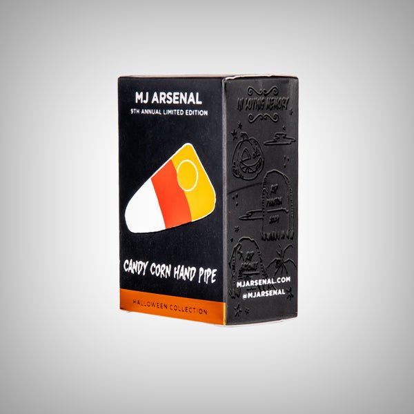 3.5" Candy Corn Hand Pipe from MJ Arsenal – 8th Annual Limited Edition Halloween Collection by MJ Arsenal | Glass Pipes | 421Store online smoke shop