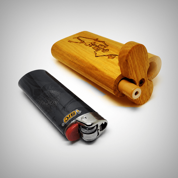 4-Inch-Tall Skeleton Stash Wooden Dugout by The Mill | Storage Solutions | 421Store online smoke shop