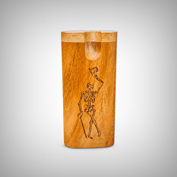 4-Inch-Tall Skeleton Stash Wooden Dugout by The Mill | Storage Solutions | 421Store online smoke shop
