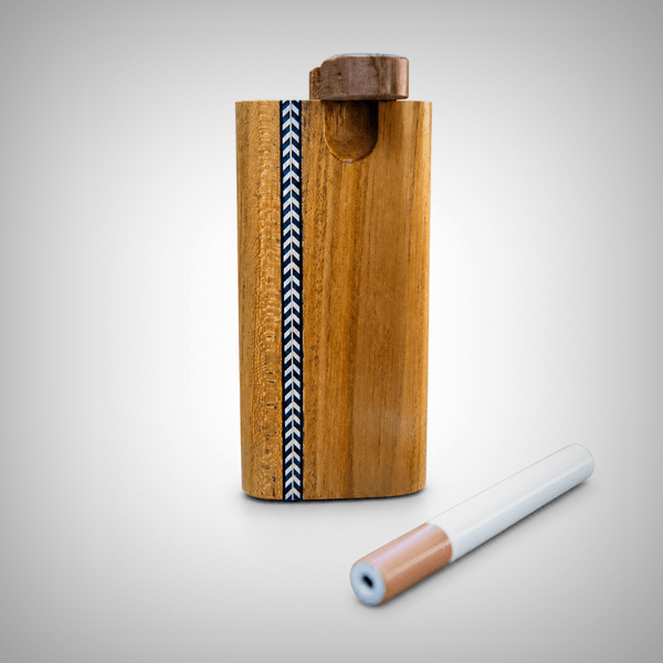 4" Large Teak Wood Swivel Dugout by The Mill by The Mill | Storage Solutions | 421Store online smoke shop
