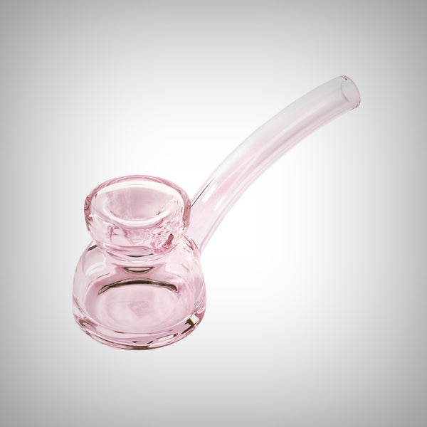 Angled view of pink NWTN Home Vesper Hand Pipe