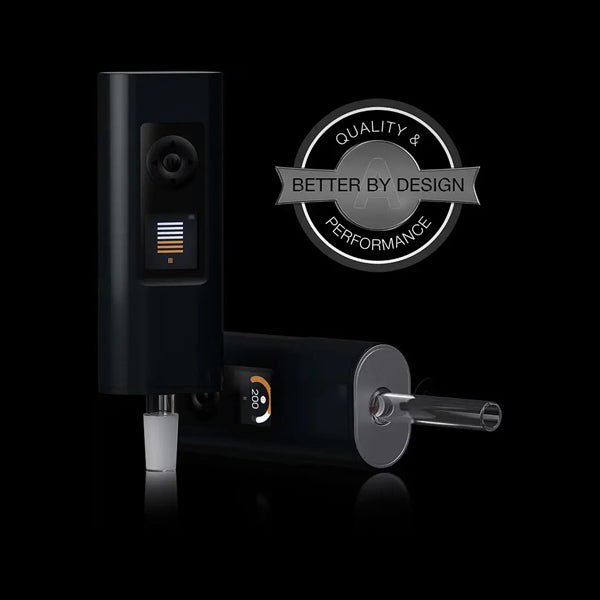Arizer Solo III V2.0 product graphic showing upright and horizontal device views