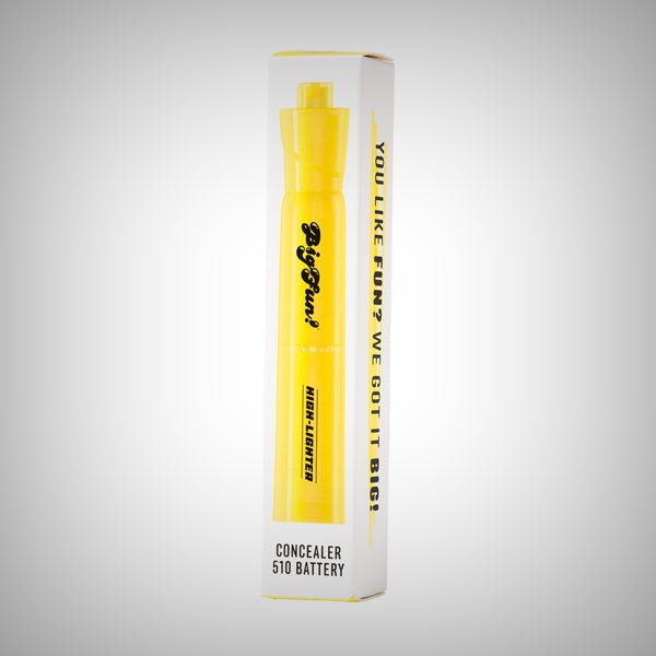 BIGFUN! High-Lighter 510 Battery in blue with highlighter-inspired design