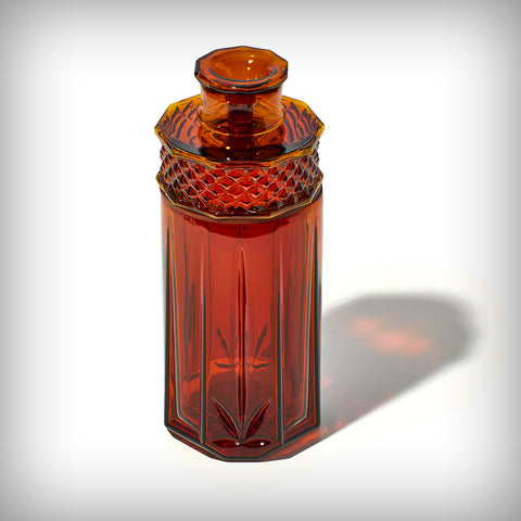 Baltic Amber NWTN Home Highball Gravity Bong with glass shell, core, slide, and gasket