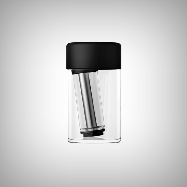 Black Honest Capsule Water Pipe collapsed for compact storage