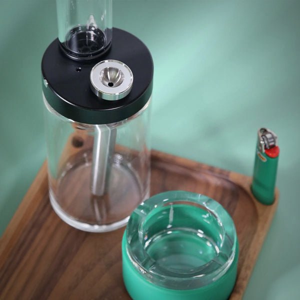 Black Honest Capsule Water Pipe displayed on a tabletop