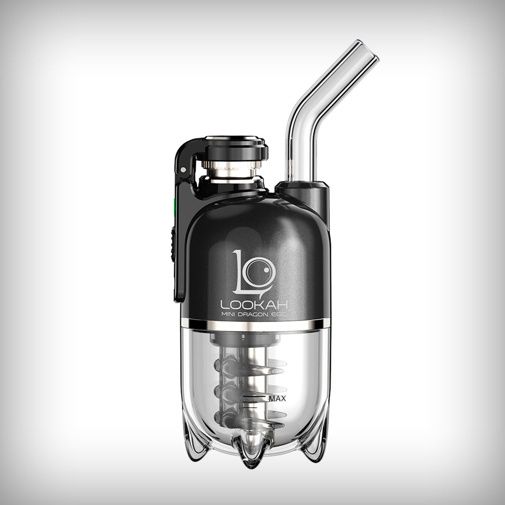 Black LOOKAH Dragon Egg electric dab rig on white background