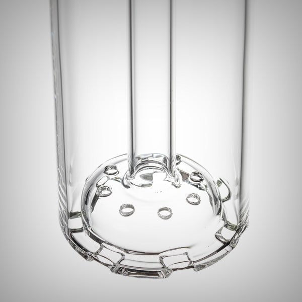 Borosilicate glass gravity bong designed for water-cooled draws