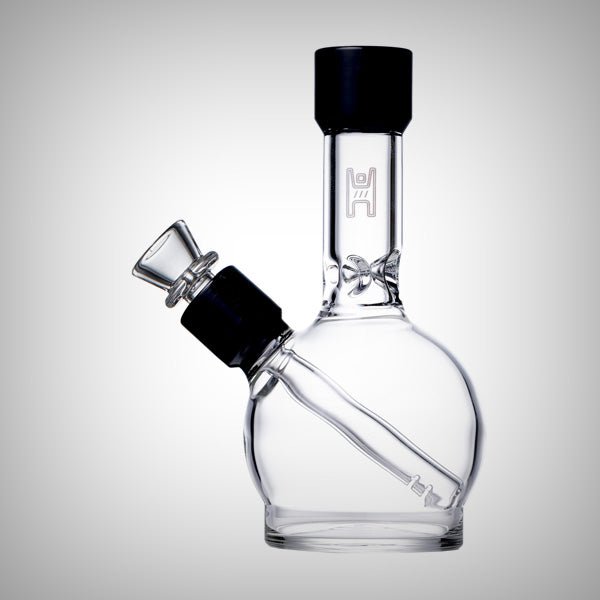Borosilicate glass mini water pipe with rounded chamber