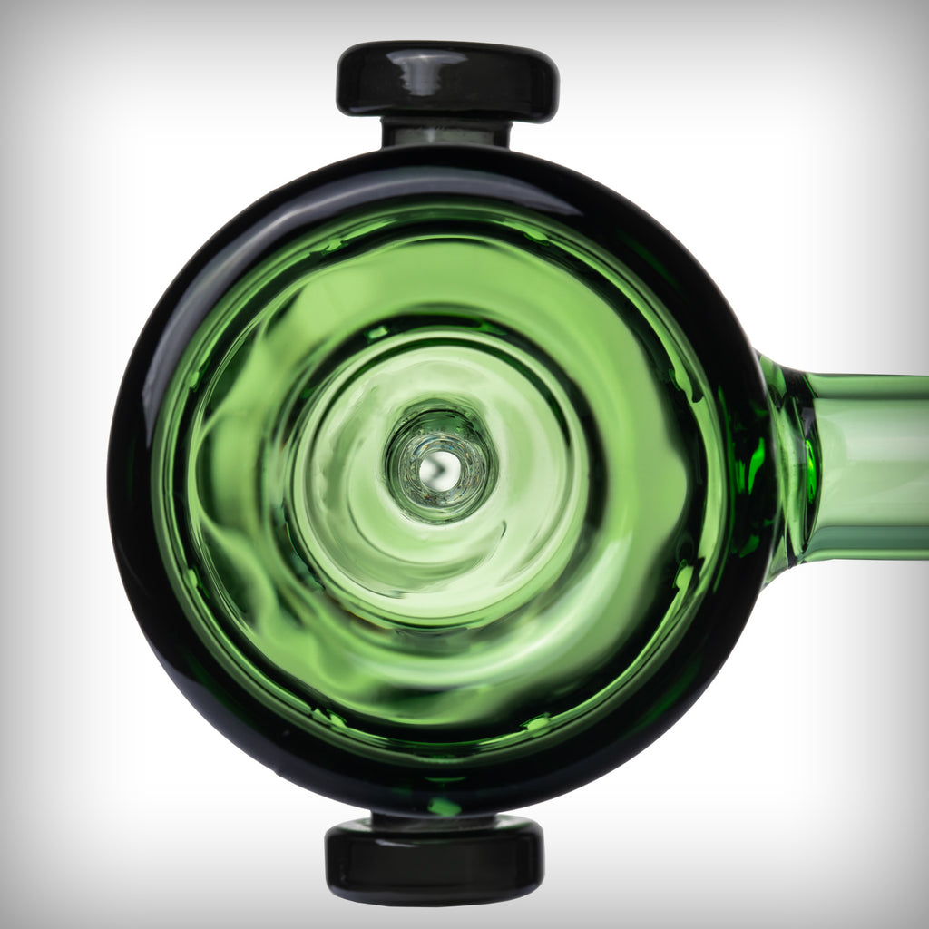 Bottom view of MJ Arsenal Frankenbubbler circular glass base