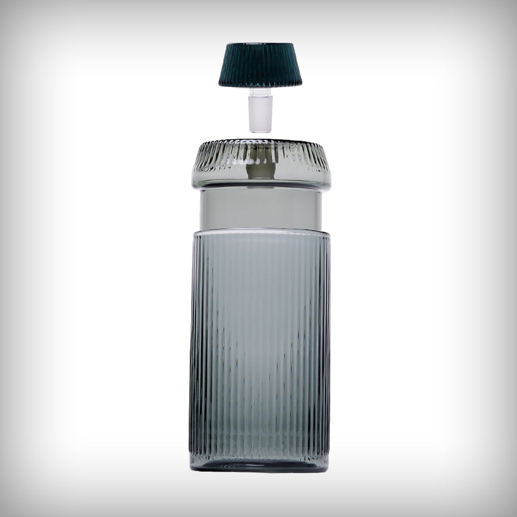 Charcoal Deco Gravity Bong showing glass core and upper assembly