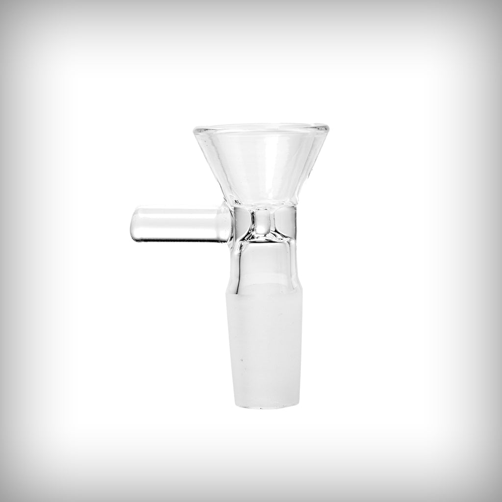 Clear Human Grade 14mm glass bowl included with the Inline Tube water pipe