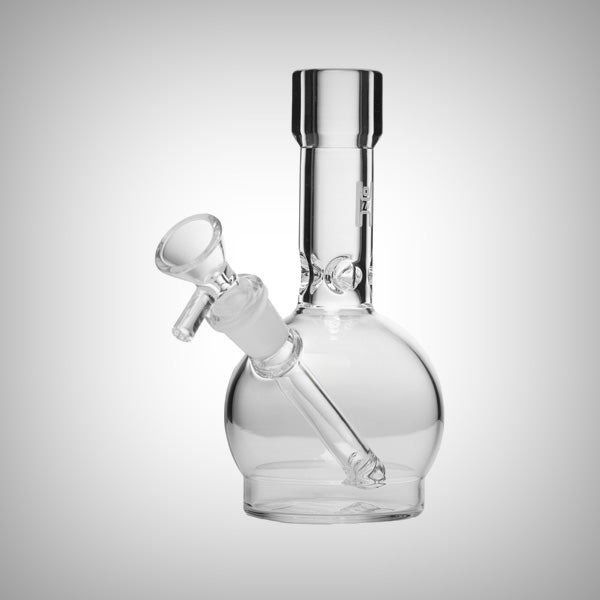 Clear Human Grade mini bong with built-in downstem