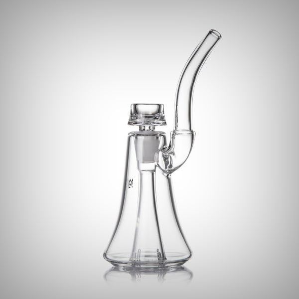 Clear MJ Arsenal Lumina Bubbler angled side view