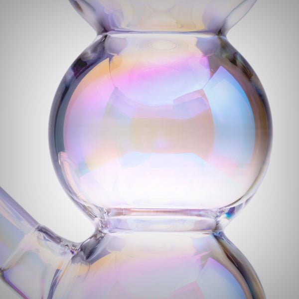 Close-up of BIGFUN! Bubble Bong 14mm glass bowl and connection