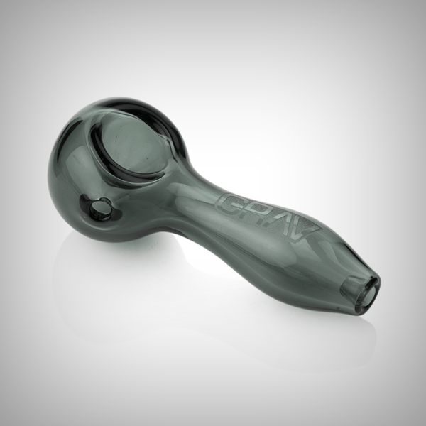 Close-up of GRAV Classic Spoon Pipe engraved stem