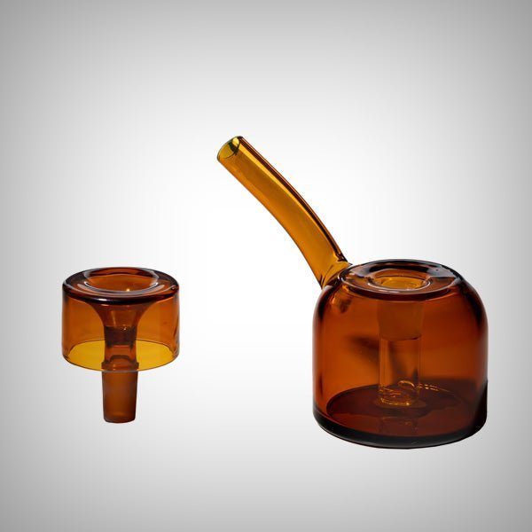 Close-up of NWTN Home Vesper Bubbler Honeycomb glass design