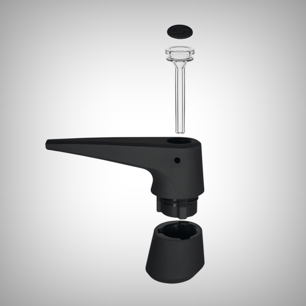 Close-up of the Softglass Pier borosilicate glass downstem