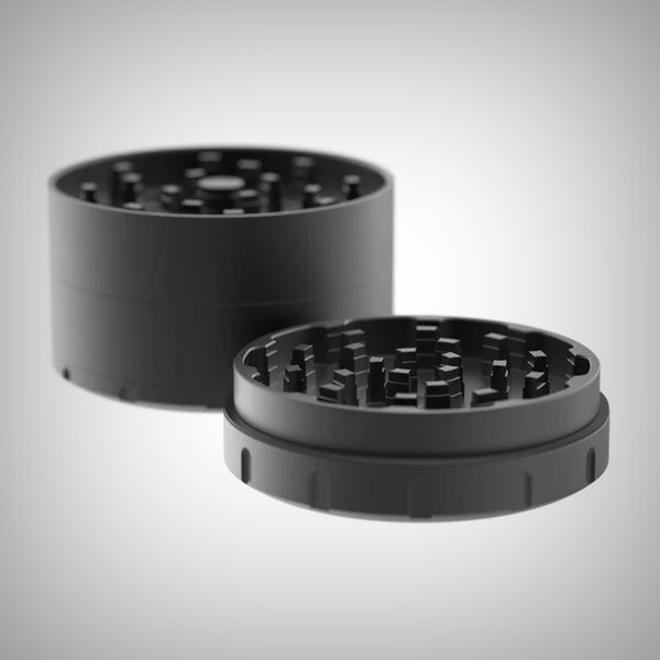 Close-up of the Tank ShredStep Grinder grinding chamber and tooth design