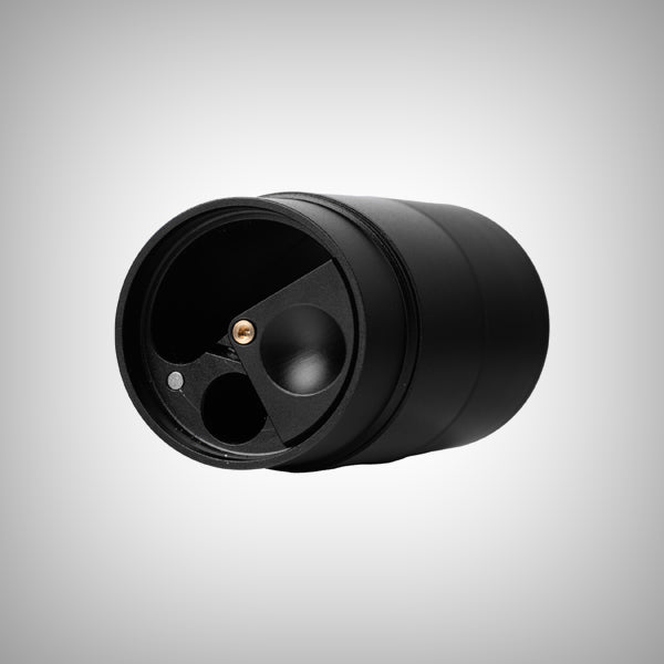 Close-up of the open MJ Arsenal Capsule grinder compartment