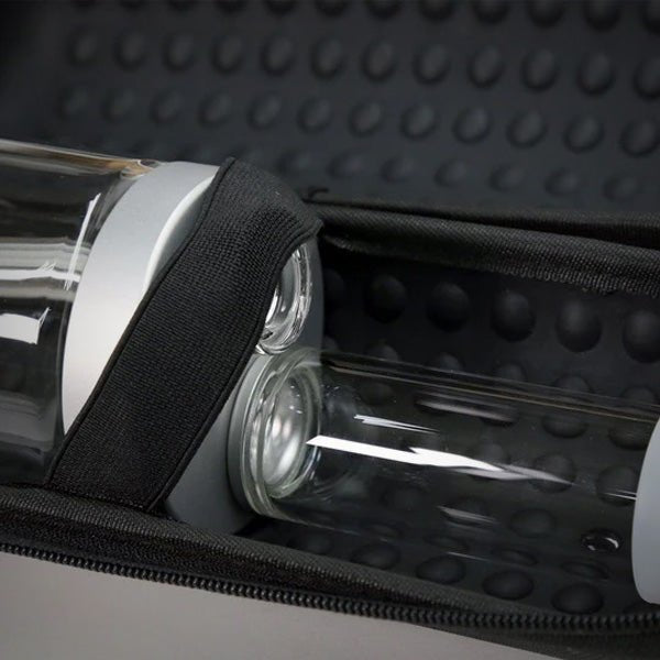 Close-up of the padded interior of the Honest Capsule Carry Case