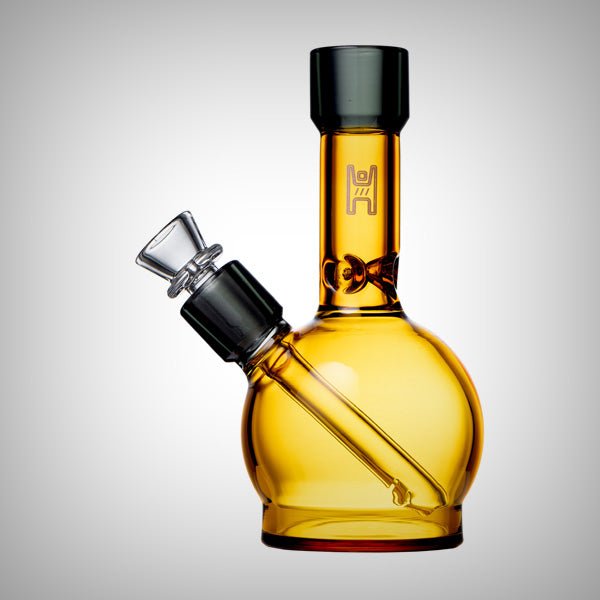 Compact Human Grade mini bong with built-in downstem