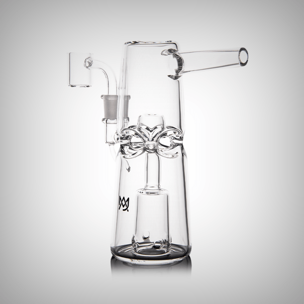 Compact MJ Arsenal mini rig made from borosilicate glass
