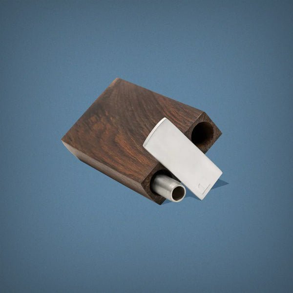Compact wood and titanium dugout pipe set