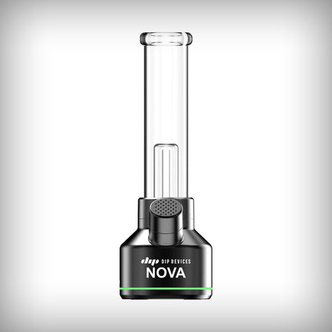 Dip Devices Nova Electric Bong in black with clear glass tube